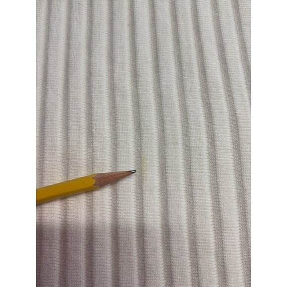 Eileen Fisher size LG Ivory Ribbed Tencel Pull On midi skirt career capsule - Picture 4 of 8